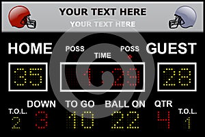 LED FOOTBALL SCOREBOARD