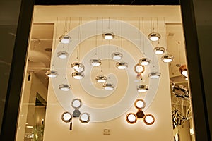 Led home ceiling lighting shop window