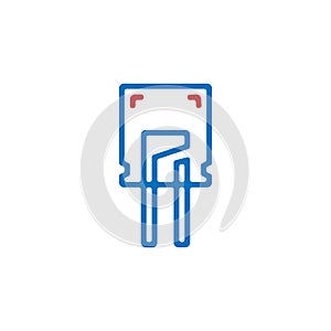 Led Icon Seamless Pattern, Light Emitting Diode Vector Art Illustration.