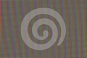 LED IPS monitor screen showing pixels in extreme closeup macro magnification