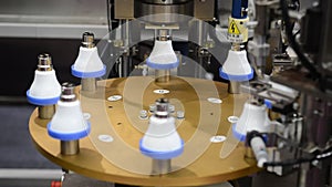 Led lamp bulb robot automatic machine