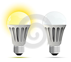 LED lamp. Vector illustration