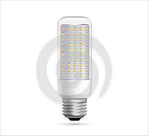 Led light bulb isolated on white background, Vector illustration