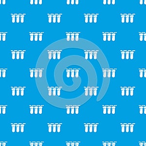 Led light bulb lamp pattern vector seamless blue