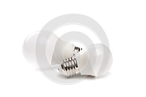 LED light bulb New technology isolated on white background, Energy saving electric lamp is good for environment. - Image