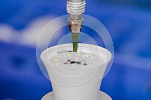 LED light bulb production factory, the production process of light-emitting diodes