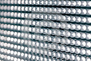 LED light panel diodes close up