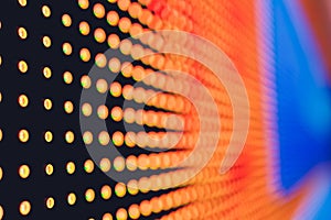 Led light Pattern technology abstract background. close-up