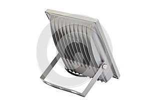 led lighting, led flood light, lamp led, isolated on white background.