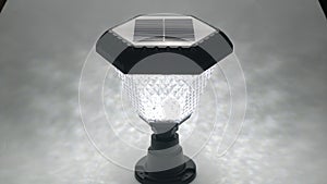 Led lighting solar cells lamp.