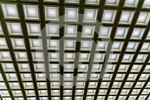 Led panels ceiling background, moderm technology