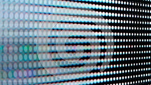 LED Screen Displaying an RGB Dot Pattern