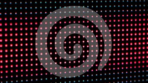 LED Screen Displaying an RGB Dot Pattern