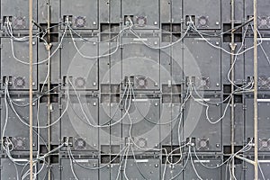 LED screen panels rear view