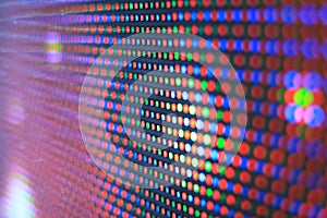 LED screen - RGB diodes macro