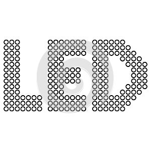 LED screen text, sign LED light emitting diode LCD panel