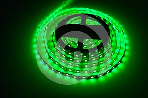 Led strip green light roll