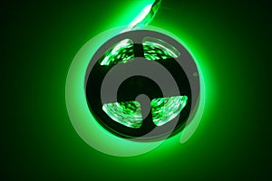 Led strip green light roll