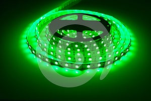 Led strip green light roll