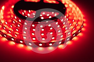 Led strip red light roll