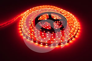 Led strip red light roll