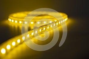 LED strip warm light.lighting for home and offices.artificial soft  light