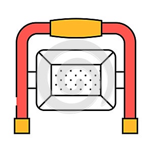 led work light garage tool icon color illustration