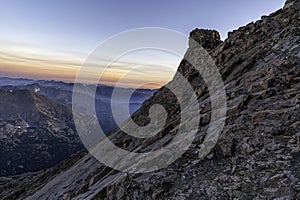 Ledges on Longs Peak