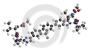 Ledipasvir hepatitis C virus HCV drug molecule.