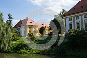 Lednice Castle in South Moravia in the Czech Republic