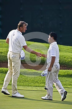 Lee Westwood & K J Choi