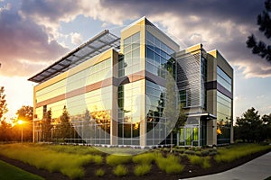 a leed certified building with sustainable features and energy-efficient systems