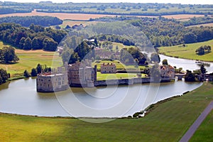 Leeds Castle from the air photo