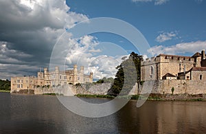 Leeds Castle and Lake in Kent England