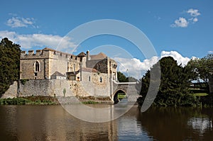 Leeds Castle and Lake in Kent England