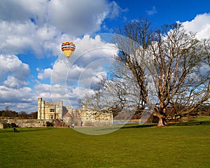 The leeds castle under sunny sky