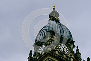 Leeds Town Hall, Leeds, Yorkshire, United Kingdom.