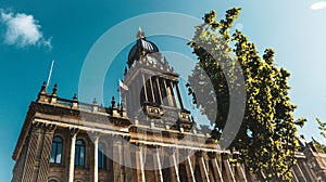 Leeds Town Hall, Leeds, Yorkshire, United Kingdom.