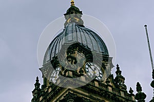 Leeds Town Hall, Leeds, Yorkshire, United Kingdom.