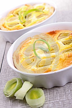 Leek quiche