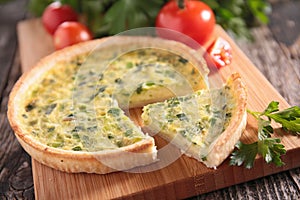 Leek quiche