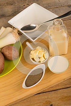 Leek soup ingredients