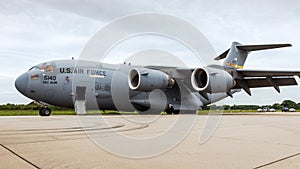 USAF Boeing C-17A Globemaster III military transport plane