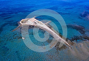 Lefkada Agios Nikolaos island in Greece Ioanian Islands as seen