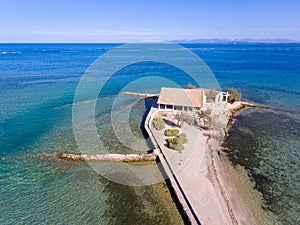 Lefkada Agios Nikolaos island in Greece Ioanian Islands as seen