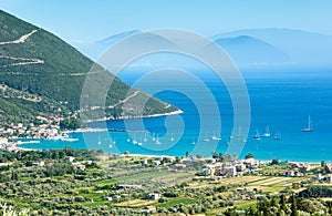 Lefkada coast summer view (Vasiliki, Greece)