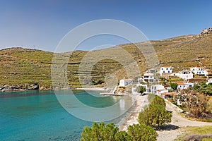 Lefkes beach of Kythnos island, Greece photo