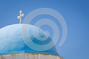 Lefkes church in Paros, Greece photo