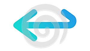 Left Arrow Back Previous Direction Navigation Icon Vector, vector design Generative AI