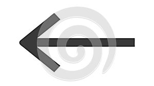 Left Arrow Direction Navigation Symbol, vector design Generative AI